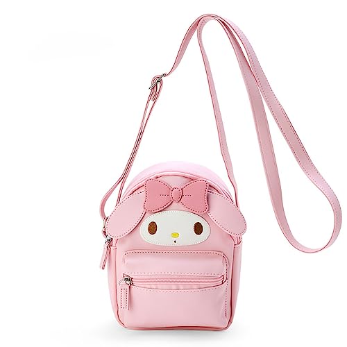 Sanrio My Melody Face Shoulder Bag 16x11x20cm Strap 73-145cm Zip Closure NEW_1