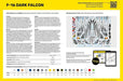 PLATZ Heller 1/48 Belgian Air Force F-16 Dark Falcon Plastic Model Kit HE30411_2