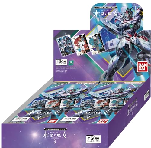 BANDAI Carddass Gundam Card Collection The Witch From Mercury 3 TCG 20 packs NEW_1