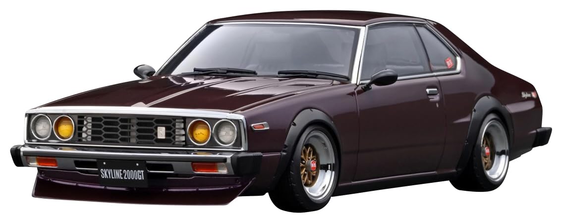 ignition model 1/18 Nissan Skyline 2000 GT-ES (C210) IG3232 Purple Resin Car NEW_1