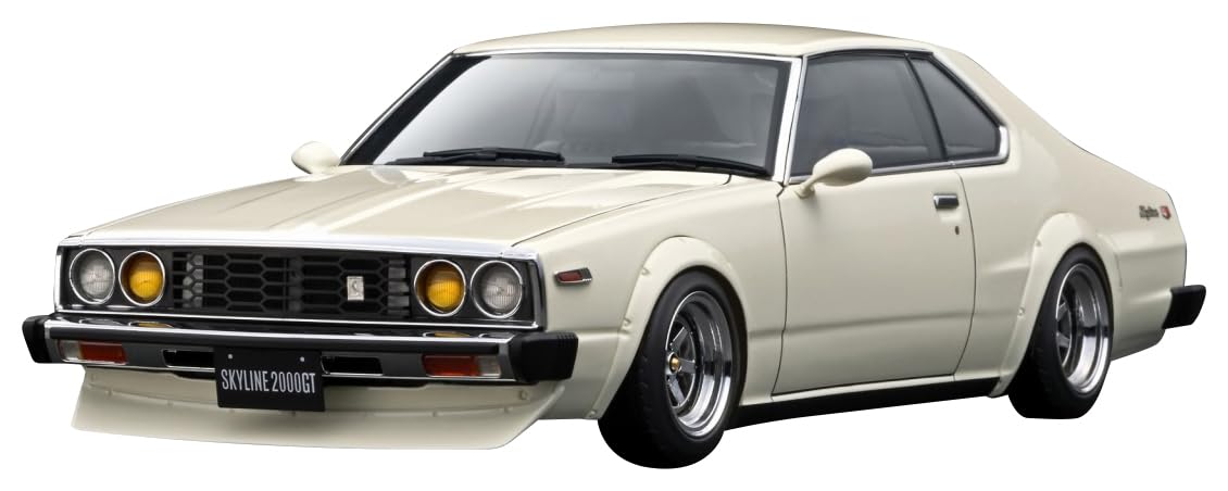 ignition model 1/18 Nissan Skyline 2000 GT-ES (C210) IG3231 White Resin Car NEW_1