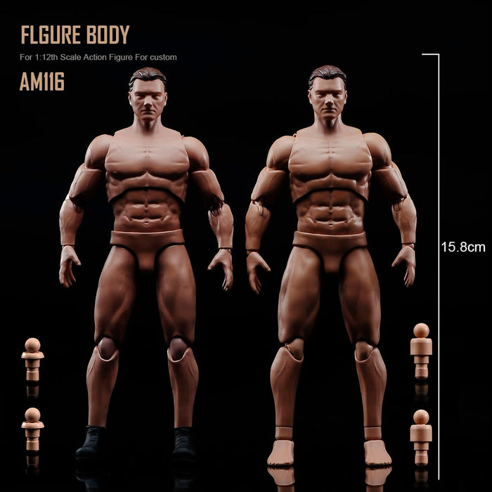 1/12 6" male body Miniature Action Figure Body Doll Collection ‎SL28572-JY-JP_2
