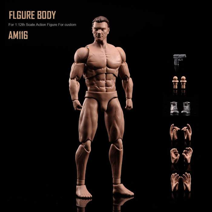 1/12 6" male body Miniature Action Figure Body Doll Collection ‎SL28572-JY-JP_7