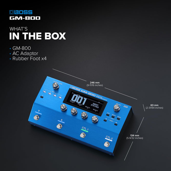 BOSS GM-800 Guitar/Bass Synthesizer Roland ZEN-Core Sound Engine USB Interface_2