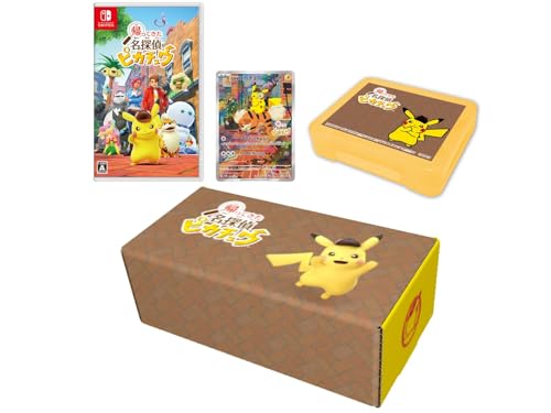 Nintendo Switch Detective Pikachu Returns Game Box w/ Promotion Card & Case NEW_1