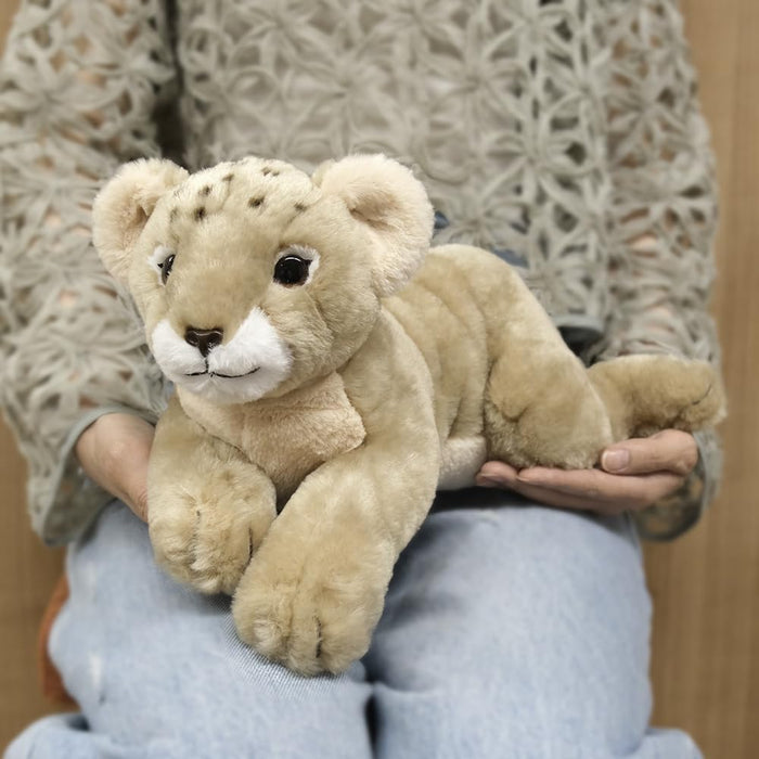 Sun Lemon Knee Baby Lion Plush Doll 17x43.5x18cm Animal Doll P-8882 Polyester_7