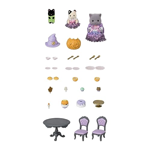 EPOCH Sylvanian Families SE-211 Halloween Costume Party Doll & Furniture NEW_2