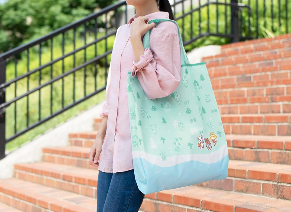 Animal crossing wrapping x eco bag L size Mamekichi & Tsubukichi NSL-0122 NEW_6