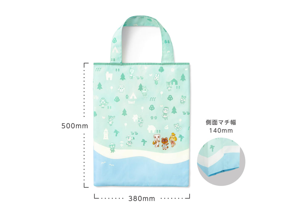 Animal crossing wrapping x eco bag L size Mamekichi & Tsubukichi NSL-0122 NEW_7