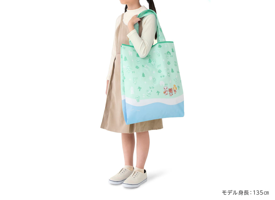 Animal crossing wrapping x eco bag L size Mamekichi & Tsubukichi NSL-0122 NEW_8