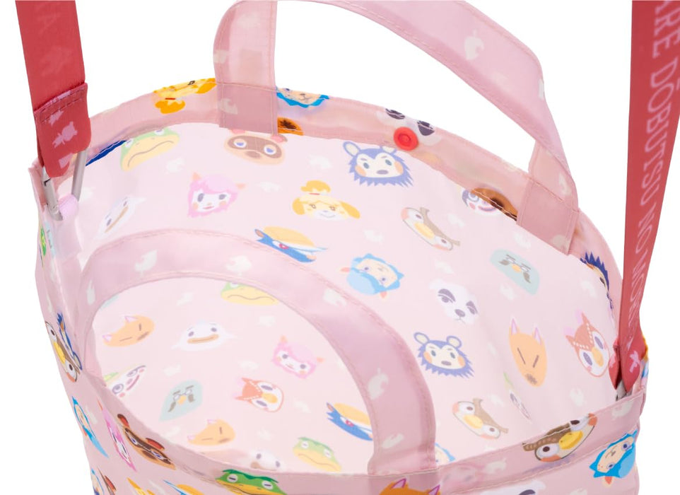 Animal crossing wrapping x eco bag S size Shizue NSL-0126 Pink Game Character_4