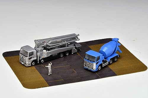 Tomytec The Truck Collection Concrete Pump Truck Set B 327646 Diorama Supplies_5