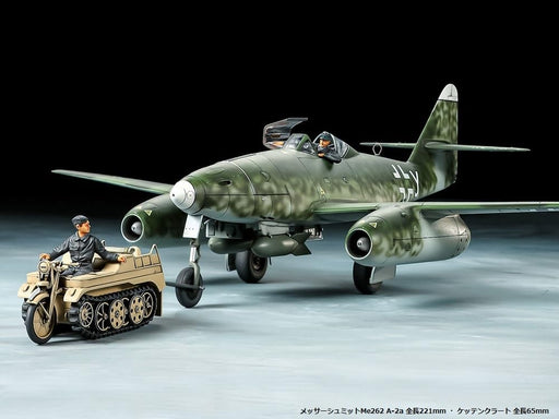 Tamiya 1/48 Messerschmitt Me262 A-2a w/Kettenkrad towing set Model kit 25215 NEW_2