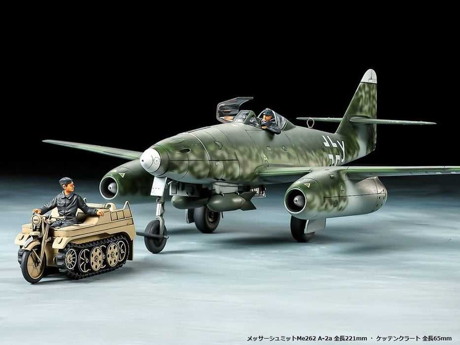 Tamiya 1/48 Messerschmitt Me262 A-2a w/Kettenkrad towing set Model kit 25215 NEW_2