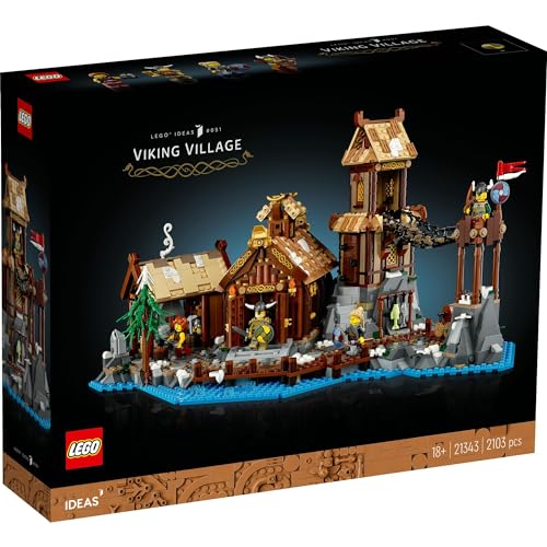 LEGO Ideas 21343 Viking Village 2103 piece Plastic ABS Block Toy Ages. 18+ NEW_2