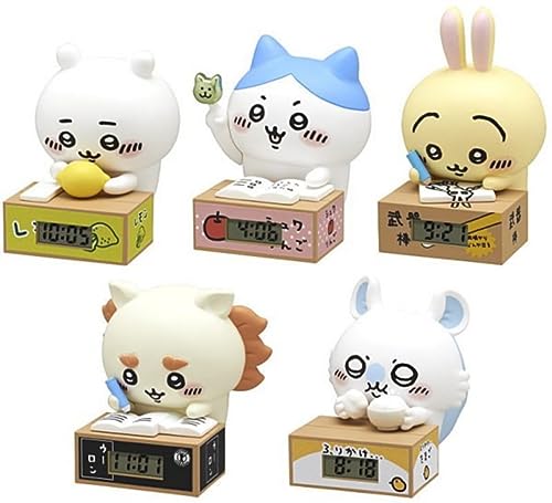 Kitan Club Chiikawa Cardboard Box Clock Figure Set of 5 Full Complete Gacha NEW_1