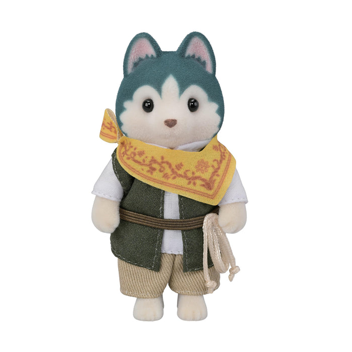 EPOCH Sylvanian Families Calico Critters Husky Brother (Bruce) C-72 Action Doll_1