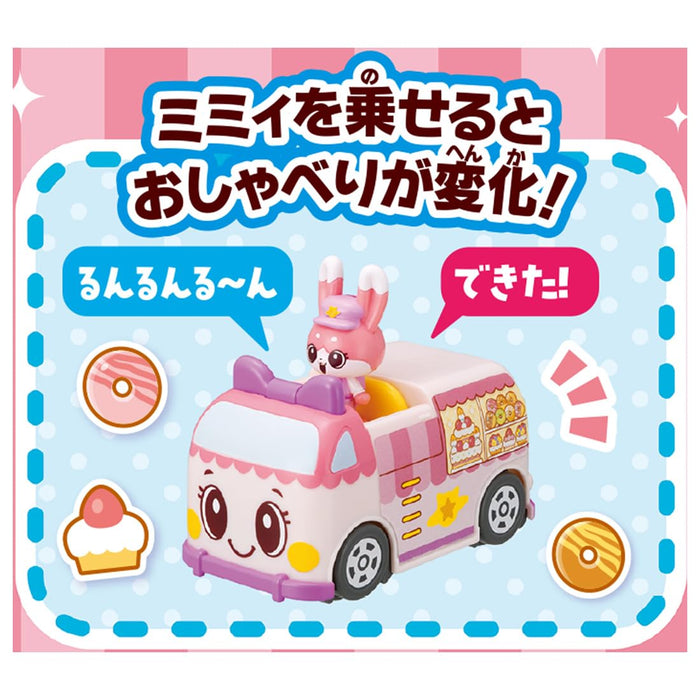 Takara Tomy Tomica Go! Go! Vehiclezoo Mimi and Kyurun: Candy Land Miniature Car_8