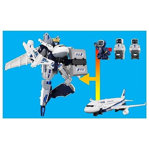 Takara Tomy Tomica Jobravor DX Sky Bravor ANA Jet Passenger Action Figure 229124_5