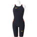 Mizuno Womens Swimsuit GX SONIC 6 ET Half Suit M ‎N2MGA703 96 Black x Red NEW_1