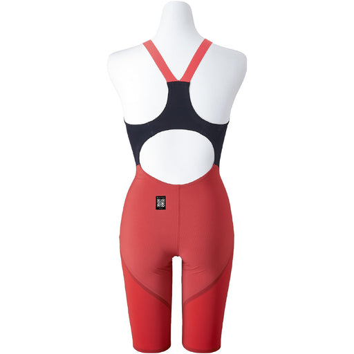 Mizuno Womens Swimsuit GX SONIC 6 ET Half Suit M ‎N2MGA703 96 Black x Red NEW_2