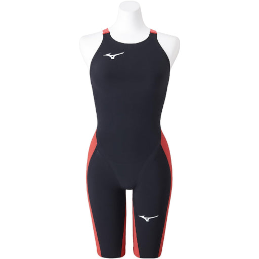 Mizuno Womens Swimsuit GX SONIC 6 CR Half Suit N2MGA702 96 Black/Red M size NEW_1