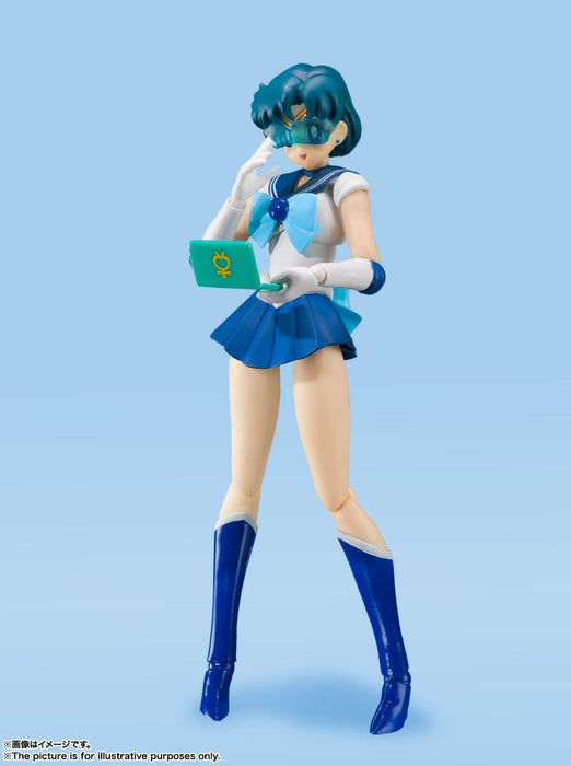 S.H.Figuarts Sailor Moon Sailor Mercury Animation Color Edition 140mm Figure NEW_3