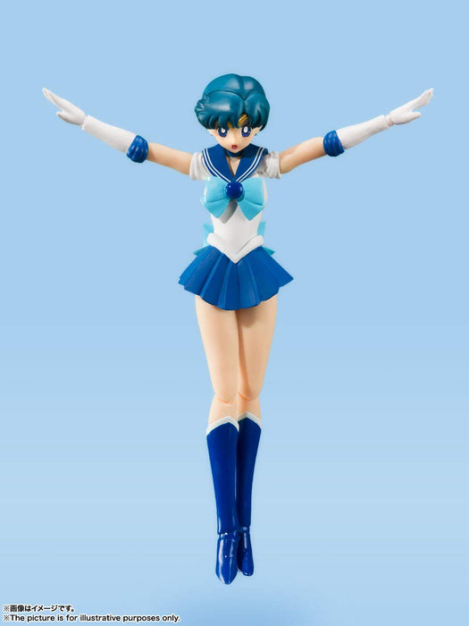S.H.Figuarts Sailor Moon Sailor Mercury Animation Color Edition 140mm Figure NEW_4