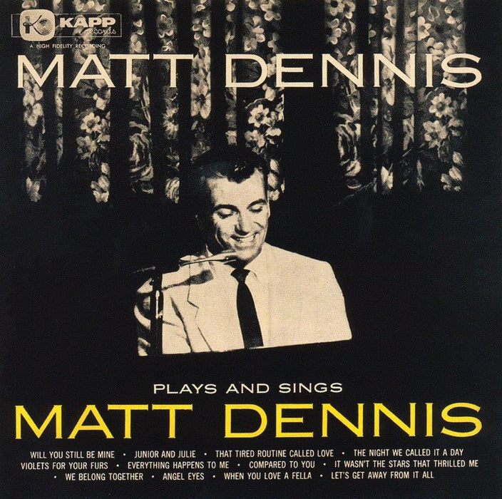 [SHM-CD] Matt Dennis Plays and Sings Nomal Edition UCCU-6392 Jazz Vocal NEW_1