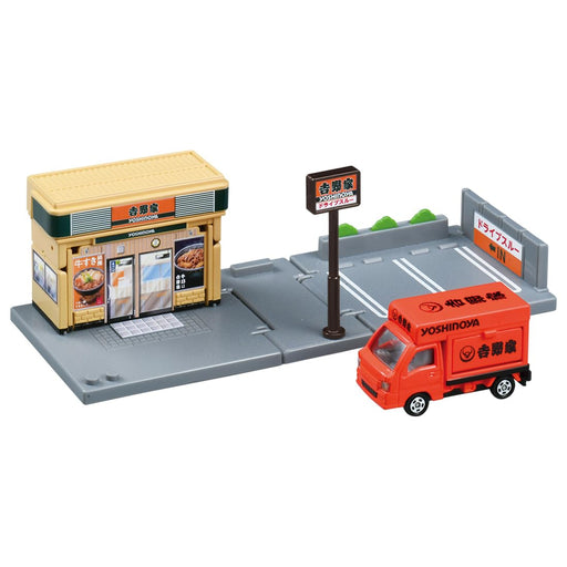 TAKARA TOMY Tomica Town Yoshinoya with Tomica Yoshinoya Orange Dream Car 921141_1