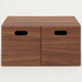 MUJI Stacking Chest W37xD28xH18.5cm Half 2 Drawers Walnut Veneer 12381112 NEW_3