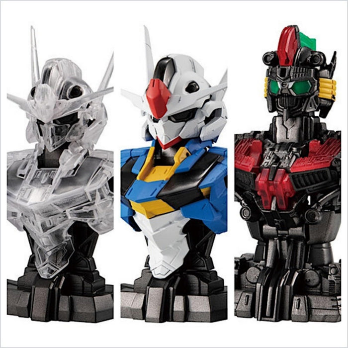 BANDAI MS Mechanical Bust 03 Gundam Aerial Set of 3 Full Comp. Capsule Toy NEW_2