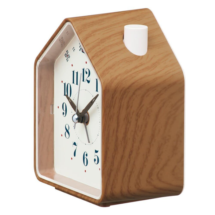 SEIKO Clock Alarm Clock Nature Sound Analog Switchable Alarm Pyxis NR453B 240g_3