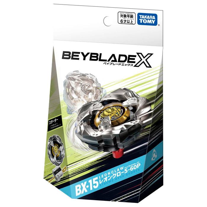 Takara Tomy BEYBLADE X Beyblade X BX-15 Starter Leon Claw 5-60P Spinning Top NEW_5