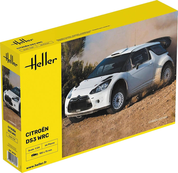 PLATZ Heller 1/24 Citroen DS3 WRC w/Japanese Manual Plastic Model Kit HE80758J_1