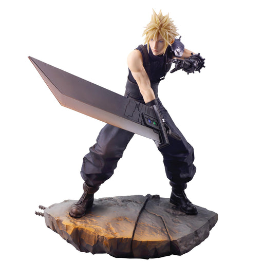 Square Enix Final Fantasy VII Rebirth Static Arts Cloud Strife Painted Figure_1