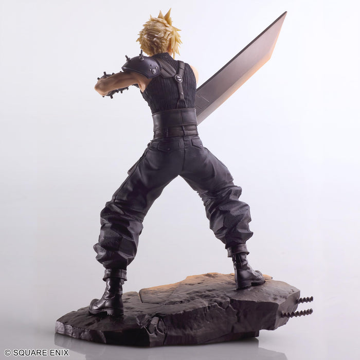 Square Enix Final Fantasy VII Rebirth Static Arts Cloud Strife Painted Figure_3