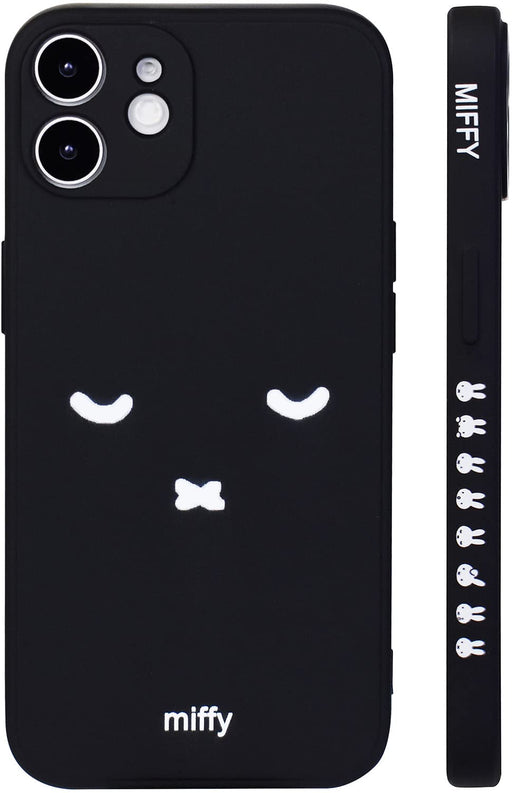 Miffy TPU iPhone 15 Pro Case Black Wireless Charging compatible C01MFTIP08A15P_1