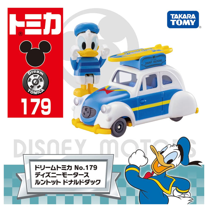 Takara Tomy Dream Tomica No.179 Disney Motors Luntotto Donald Duck 915539 NEW_3