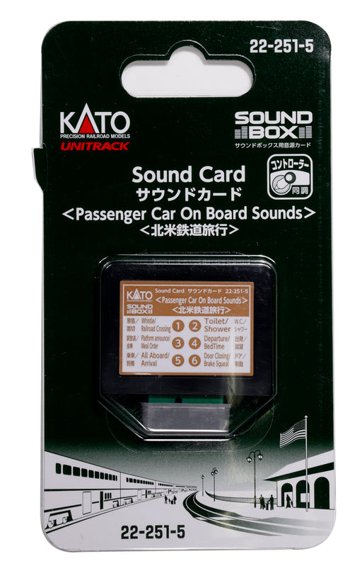 KATO Sound Card North America Rail Travel 22-251-5 For 22-102 Sound Box NEW_1