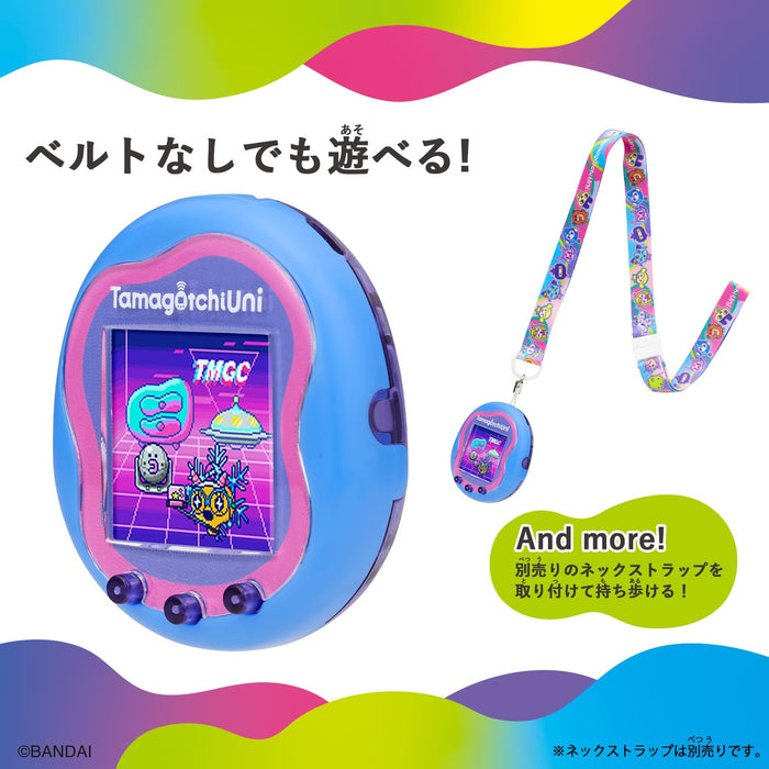 BANDAI Tamagotchi Uni Blue Wifi Tamaverse Handheld Game Battery Powered NEW_3