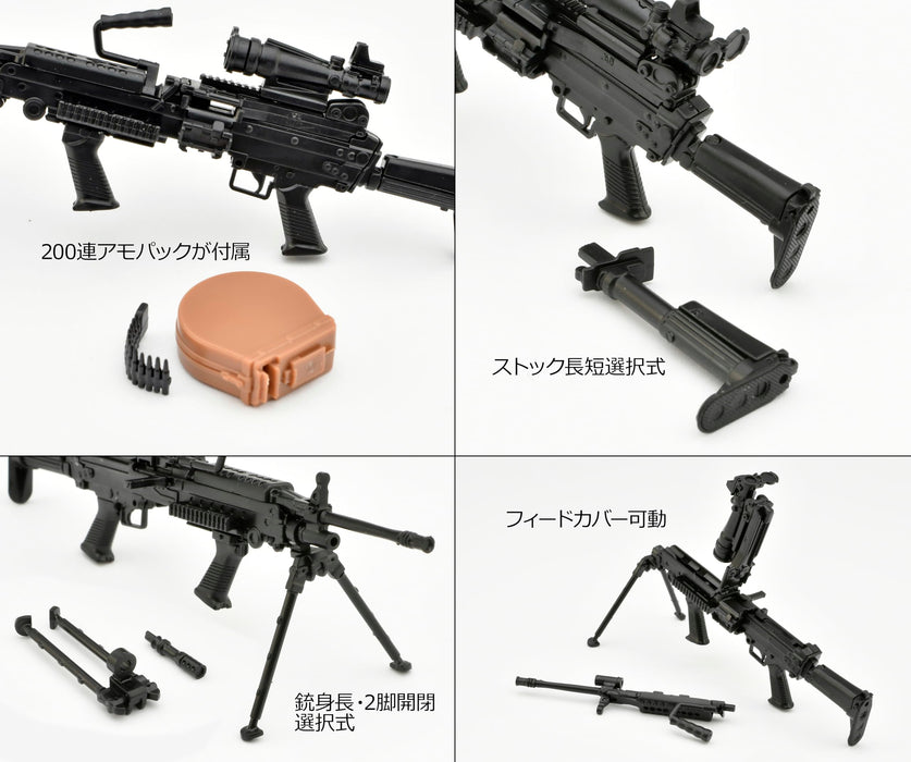 TOMYTEC 1/12 Little Armory LA094 M249 UPGRADE TYPE Plastic Model Kit ‎326823 NEW_6