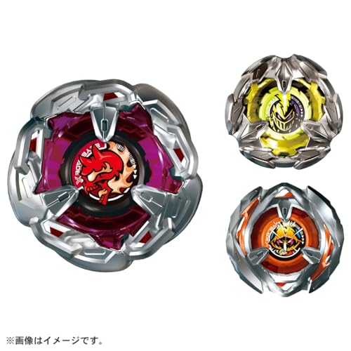 Takara Tomy Beyblade X BX-21 Hell's chain Deck Set Metal Toy Special Color 3 pcs_2