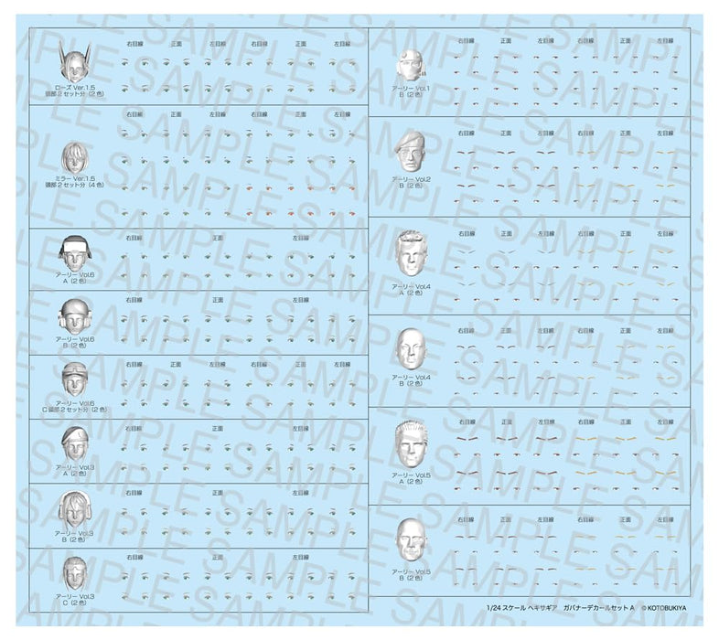 Kotobukiya Hexa Gear Governor Decal Set A 1/24 scale Plastic Model Parts HG122R_1