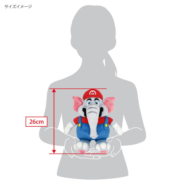 Sanei Boeki Super Mario Bros. Wonder Elephant Mario S Size Plush Doll SMW01 NEW_6
