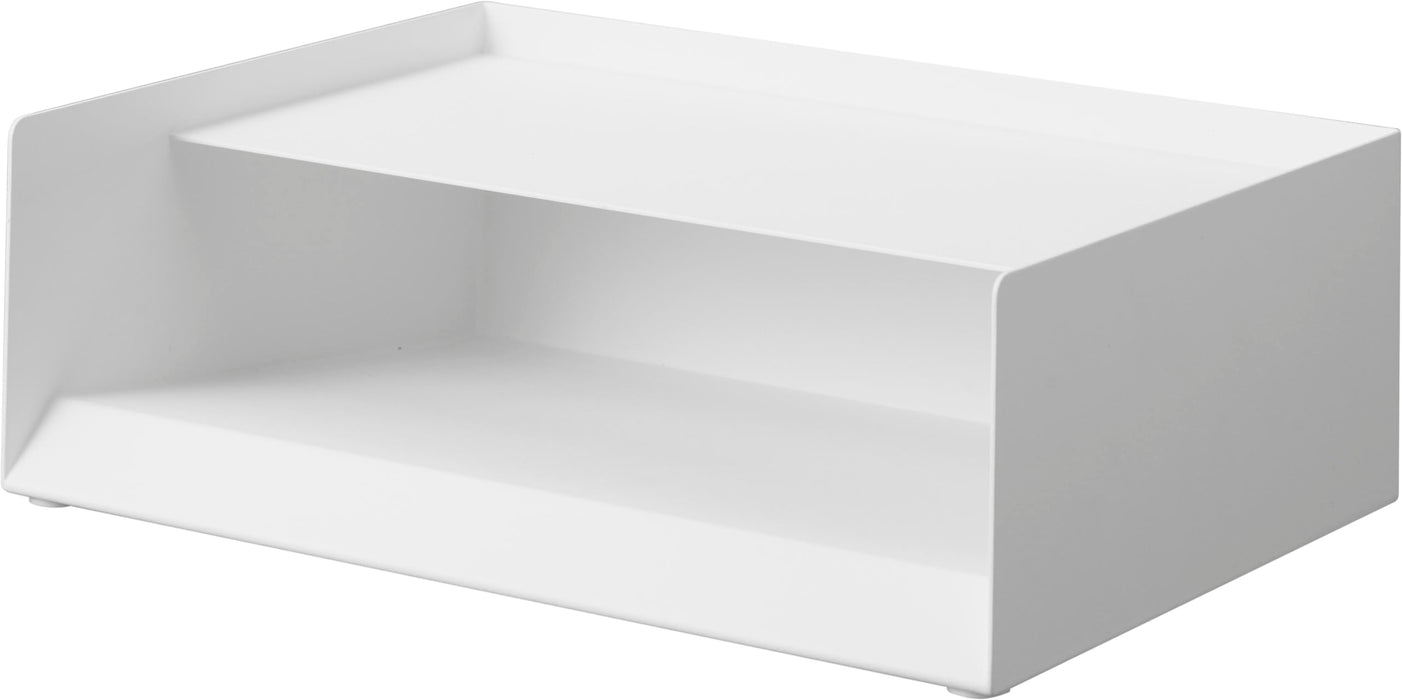 Yamazaki Jitsugyo Letter Tray with Top Plate White W30.3xD22xH10cm 4791 NEW_1