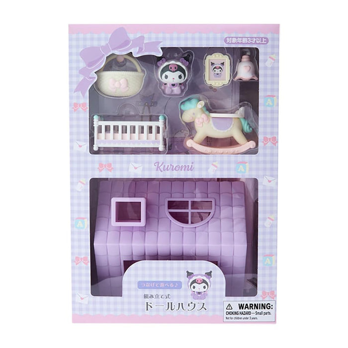 Sanrio Kuromi Doll House 564036 assembled dollhouse Plastic Miniature Doll&House_2