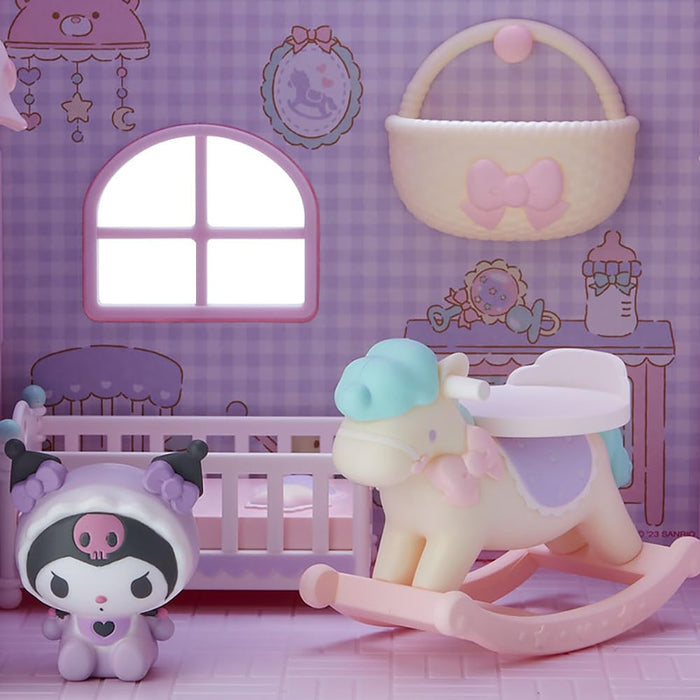 Sanrio Kuromi Doll House 564036 assembled dollhouse Plastic Miniature Doll&House_6