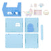 Sanrio Cinnamoroll Doll House 563994 Blue W21.5xD8.5xH31.5cm ABS Foldable NEW_4