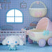 Sanrio Cinnamoroll Doll House 563994 Blue W21.5xD8.5xH31.5cm ABS Foldable NEW_6